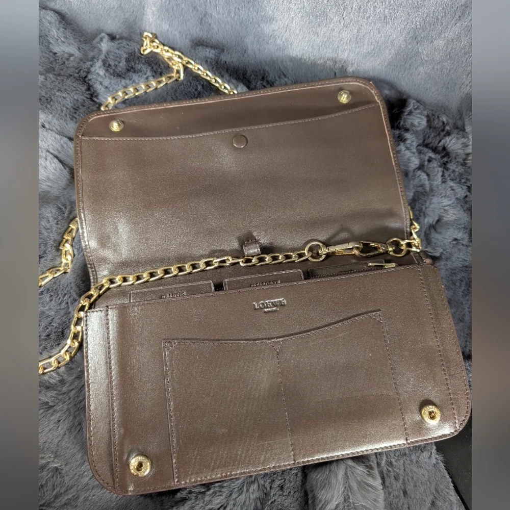 Loewe Vintage Suede Anagram Crossbody